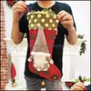 Decorazioni Forniture per feste festive Giardino domestico Calze di Natale Calzino natalizio Bambole senza volto Sacchetto regalo di caramelle Ornamenti per l'anno Ciondolo Fuoco