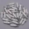 Natural stone crystal pillar charms Opal Rose Quartz Chakra pendants for jewelry making diy necklace earrings