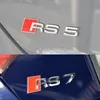 CAR 3D METAL -klistermärken och dekaler för RS3 RS4 RS5 RS6 RS7 RS8 S3 S4 S5 S6 S7 S8 A3 CAR BAKSAMMA TRUNK BODY EMBL BADGE Stickers7003422