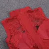 Ocstrade Arrival Embroidery Lace Bandage Dress Summer Women Red Bodycon Night Club Evening Party 210527