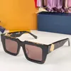 Sunglasses Designer Black Square Z1447e 20 Fashion Luxury Trend Mens or Womens Glasses Gold Top Quality Party Club Travel Vacation Uv400 with Box 4LSX