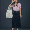 Jupes 2022 mode décontracté bleu Denim jupe printemps automne a-ligne longue Maxi pour les femmes taille haute jean