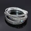 Shining Crystal Rhinestone Elastiska Anklets För Kvinnor Ankel Armband På Ben Armband Skiktad Anklet Foot Smycken Enkelbandje