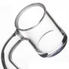 2mm Flat Top XL Smoke Quartz Banger Beveled Edge 90 Degree Gavel Bucket 10mm14mm18mm Male Female Clear Joint Hookah