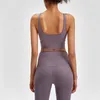 L-89 Tank Women Yoga Bra Stirts Sports Vest Fitness Tops Sexy Indies Stand Color Lady Tops مع Coups Curse Yoga Sports Bra 262o