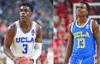 NCAAカスタムUCLAステッチバスケットボールジャージーJaime Jaquez Jr. Tyger Campbell Kenneth Nuba Will McClendon Johnny Juzang Peyton Watson Mac Etienne Milles Johnson