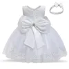 Mädchen Kleider Baby Mädchen Taufe Kleid Prinzessin 1. Geburtstag Party Tragen Kleinkind Mädchen Spitze Taufkleid Säugling Tutu Kleidung 12 24M