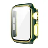 デュアルカラーケースPC Temered Glass Screen Protector for IWatchシリーズ7ケース