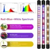 LED Grow Lights 4 Kafa Kapalı Bitkiler Tam Spektrum Işık Tripod Ayarlanabilir Stand Zemin 4812H Uzaktan kumanda ile zamanlayıcı 9870051