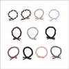 Bands Jewelrytie Rubber Band Personality Head Rope Jewelry Ponytail Hair Ring Small Fresh Suit Drop Delivery 2021 7Pktg