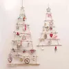 ノルディックスタイルの木製のクリスマスツリーの装飾メリークリスマスの装飾のためのメリークリスマスの装飾ナビダドノエルハッピー年2022 211104