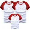 Julfamilj som matchar kläderåret tecknadtryck T-shirt Mamma och dotter Fader son ser outfits 210429