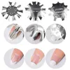 Nagelkonstutrustning Pro 9 storlekar Easy French Smile Cut V Line Almond Shape Tips Manicure Edge Trimmer Cutter Akryl Pink White Nails Stac22