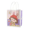 Borse portaoggetti Cute Ins Simple Cartoon Stile coreano Borsa di carta bianca Regalo di imballaggio per la spesa portatile