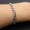 Link Chain 3-7mm Simple Stainless Steel Men Curb Cuban Fashion Women Bracelet On Hand For Couple Unisex Wrist Jewelry Gift Party Kent22