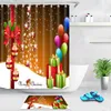 Özel duş perdesi banyo su geçirmez perdeler özelleştirilmiş fotoğraf polyester banyo dekor ile kanca