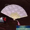 Bamboo Vintage Wentylator Elegancki Handheld Chinese Folding Lace Hand Fans (White) Party Favor Cena fabryczna Ekspert Quality Najnowsze styl Oryginalny status