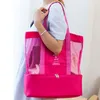 Women High Capacity Mesh Transparent Double-layer Heat Preservation Large Picnic Tote Office Snacks Bags