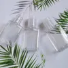 20ml Mini hand sanitizer PET plastic bottle with flip top cap square shape for Make-up lotion disinfectant liquid