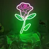 LED Neon Light Sign Smile Flor Casamento de Natal Festa de Aniversário Home Bom IEDA Quarto Decoração Night Lamp Gift