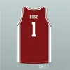 Nikivip Derrick Rose 1 Mean Streets Express Retro Classic Basketball Jersey Herr Sömda anpassade nummer och namntröjor