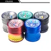 Spice Herb Smoking Grinder With Dice Nice 4 Layers Thick Diameter 63mm 5 Color Zinc Alloy Tobacco Crusher Herb Grinders Gift