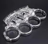 Poids Environ 125g Métal Laiton Knuckle Duster quatre doigts Autodéfense outil de remise en forme de sécurité extérieure Défenses Outils de poche EDC équipement de protection