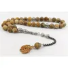Natural JASPERs stone tasbih Muslim Bracelets Man's misbaha Gift prayer beads islam Jewelry Saudi arabia Fashion Accessories