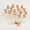 1.5ml Mini Glass Bottles With Cork 16*24*6mm Empty Small Wishing Bottle Vials Jars 100pcslotgood qty
