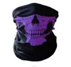 Decorazione per feste Festival Scheletro Maschera teschio Ghetta per il collo Motocicletta per esterni Gators Warmer Fantasma Mezza faccia Sciarpa Bandana Halloween HY1