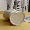 Ceramica Volto umano Fiore Arte Vaso Ritratto creativo Decorazione domestica Scultura Artigianato Testa Statua Ornamento Dropship 211215