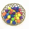 10pcs / lot balles de golf en mousse EVA balles en éponge douce pour balles de pratique de swing de golf en plein air pour l'entraînement de golf / tennis solide 7 couleurs 973 Z2