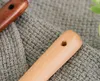 Lange lepel houten 33cm 13 inch Natuurlijke hout lange handgreep lepels voor soep koken roerder keukengereedschap SN4337