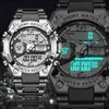 Digital Men Military Watch 30m Vattentät Armbandsur Led Kvarts Klocka Sport Klocka Man Big Watch Men Schock Relogios Masculino Q0524