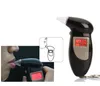 Dijital Alkol Test Cihazı Taşınabilir LCD Dispaly Breathalyzers Analiz Cihazı Polis Uyarısı Breathalyser Ağızlıklar Cihaz Araba ve Ev için Cihaz