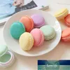 Portatile di colore della caramella mini carino macarons anello di gioielli collana cuscino custodia da trasporto organizzatore scatola di immagazzinaggio casa decorazione