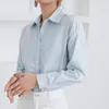 Womens And Blouses Ladies Long Sleeve White Blouse Shirts Women Tops Button Solid Female V-Neck Blusas 5270 50 210415