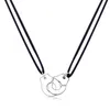 High Quality Stainless Steel Handcuff Les Menottes Pendant Necklace With Adjustable Rope For Men Women France Bijoux Collier
