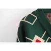 Fashion Woman Green Jacquard Cardigan Argyle Sweater V-neck Short Knitted Jacket Female Sweaters 210421