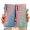 Bling Glitter Telefonväskor för 12 Pro Max kvadratkåpa Anti-Drop Samsung A52 5G A42 A72 A71 A10 A12 A20 A30