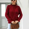 Autumn winter fashion casual Turtleneck twist sweater long-sleeved knitwear pullovers for women Oversize sweaters jumper 210508