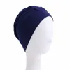 Muzułmańskie kobiety Modal Bawełna Podnośnik Bonnet Stretch Wewnętrzna Hidżab Turban Cap Kobieta Islamska Head Wrap Wrap Headband Turbante Mujer