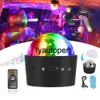 RGB LED Sahne Işıkları Araba İç Atmosfer Lambası USB Araba Ortam Işık DJ Parti Işıkları Ses Aktif Dönen Disko Topu