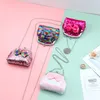 Dzieci torebki i torebki mini cekiny crossbody crossbody crossbody cross cross cross cross cute baby bow bow monety kawaii dziecko bow pieniądze zmiana torebki torba