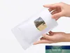Wholesale 50pcs White/Brown Paper Small Window Zipper Bag Coffee Nuts Tea Snack Biscuit Sugar Salts Window Gifts Storage Bags Factory price expert design Quality