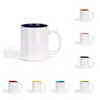 Sublimering Kaffe Kopp 11oz Sublimation Keramiska tumblers med handtag Dye Termisk överföring Utskrift Kaffe Koppar från havet T2i52544