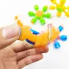 Fidget spinnare akryl plast fingrar leksak hand gyro stress reliever ring med 6 stålboll dekompression ångest fokus leksaker dhl