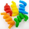 Nouveauté DIY Fun Pull Toys et Pop Tubes Fidget Pipe en plastique Pailles Soulagement du stress pour les enfants