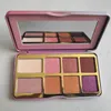 Stock Tickled Peach Mini Eyeshadow Make Up Palette Holiday Chirstmas 8Color Eyeshadow Palette268f