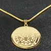 Witchcraft pentagram rostfritt stål kedja halsband för män guld färg hängsmycken smycken cadenas para hombrre n1163s02 hänge